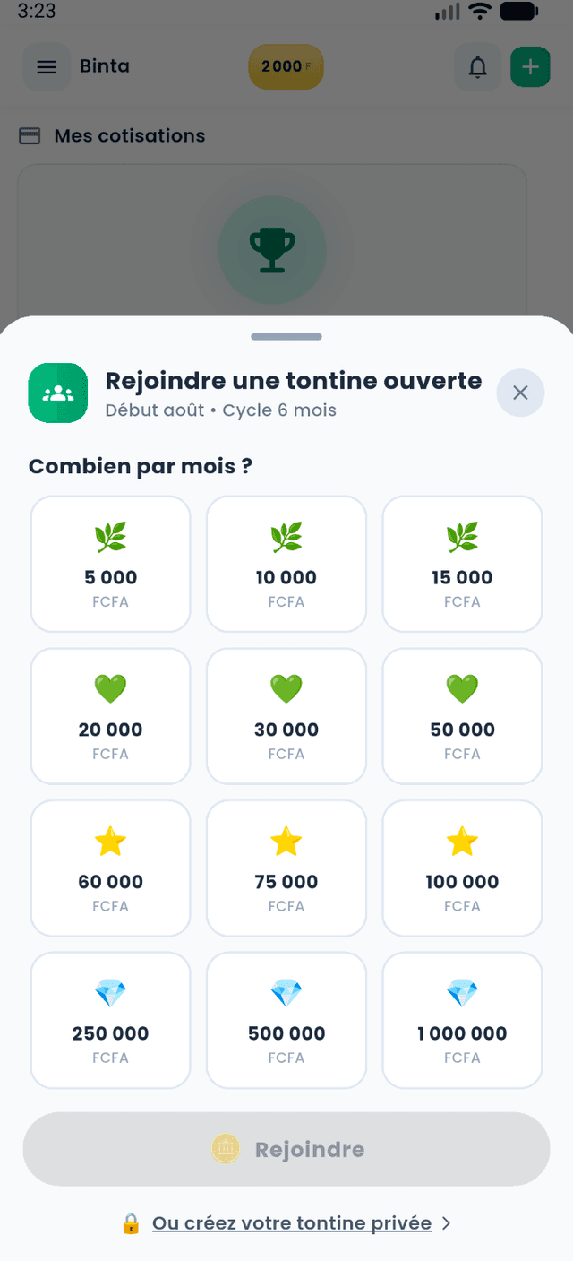 Créer ou rejoindre