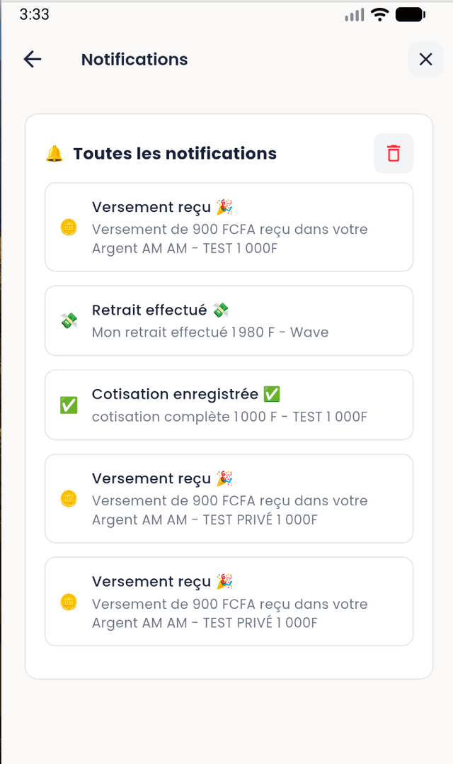 Être prévenu à temps